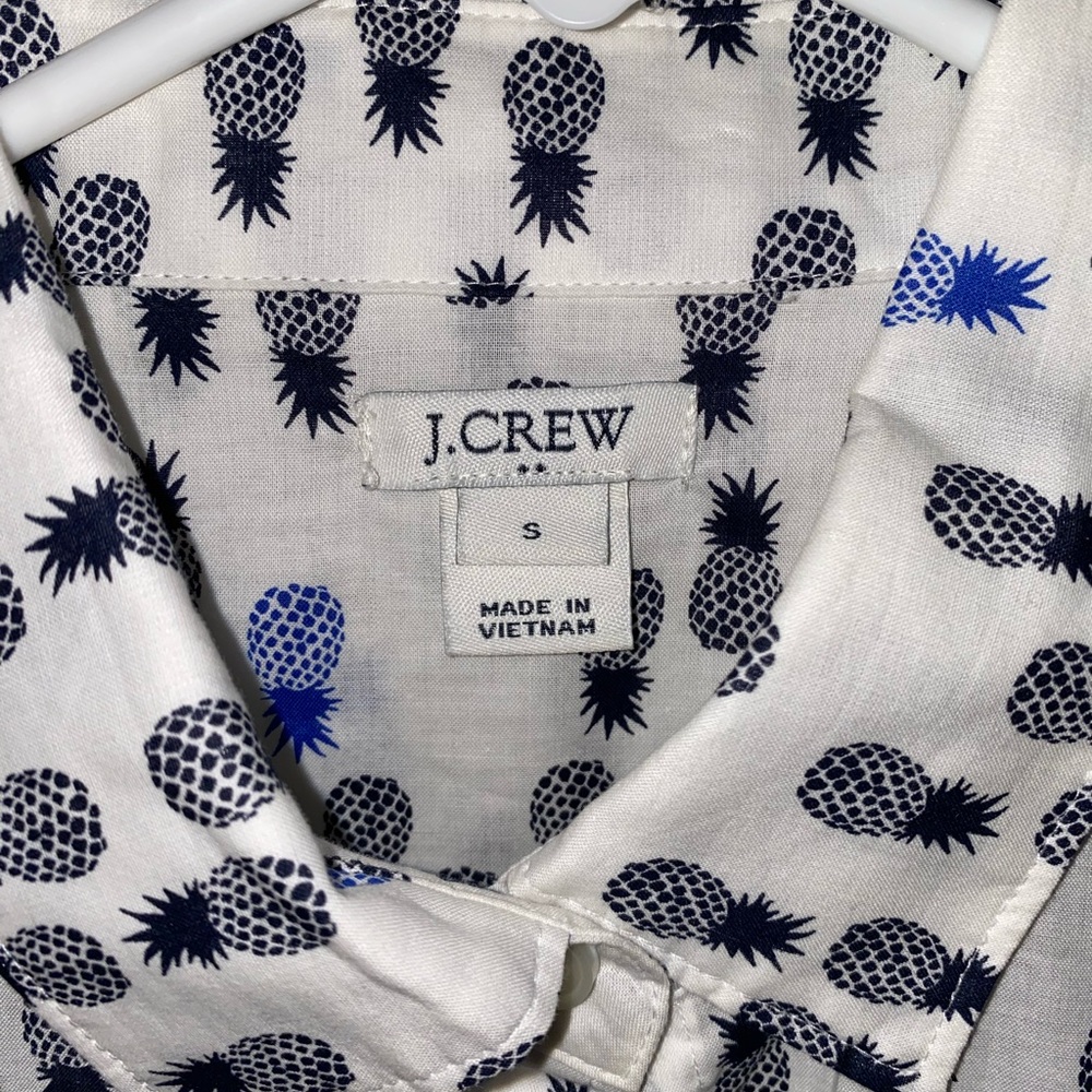 J. Crew Pineapple Print Button Down - image 2
